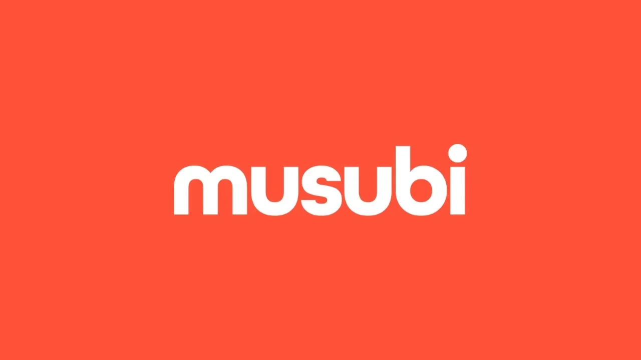 Musubi logo on orange background